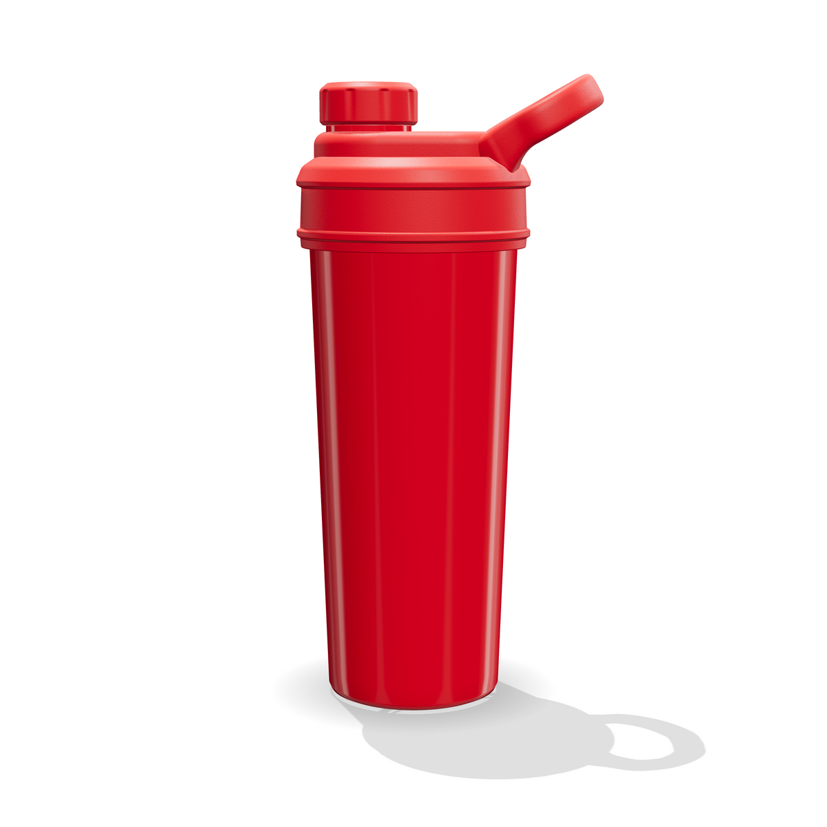 Parte trasera lisa del shaker Ghost rojo de 700 ml