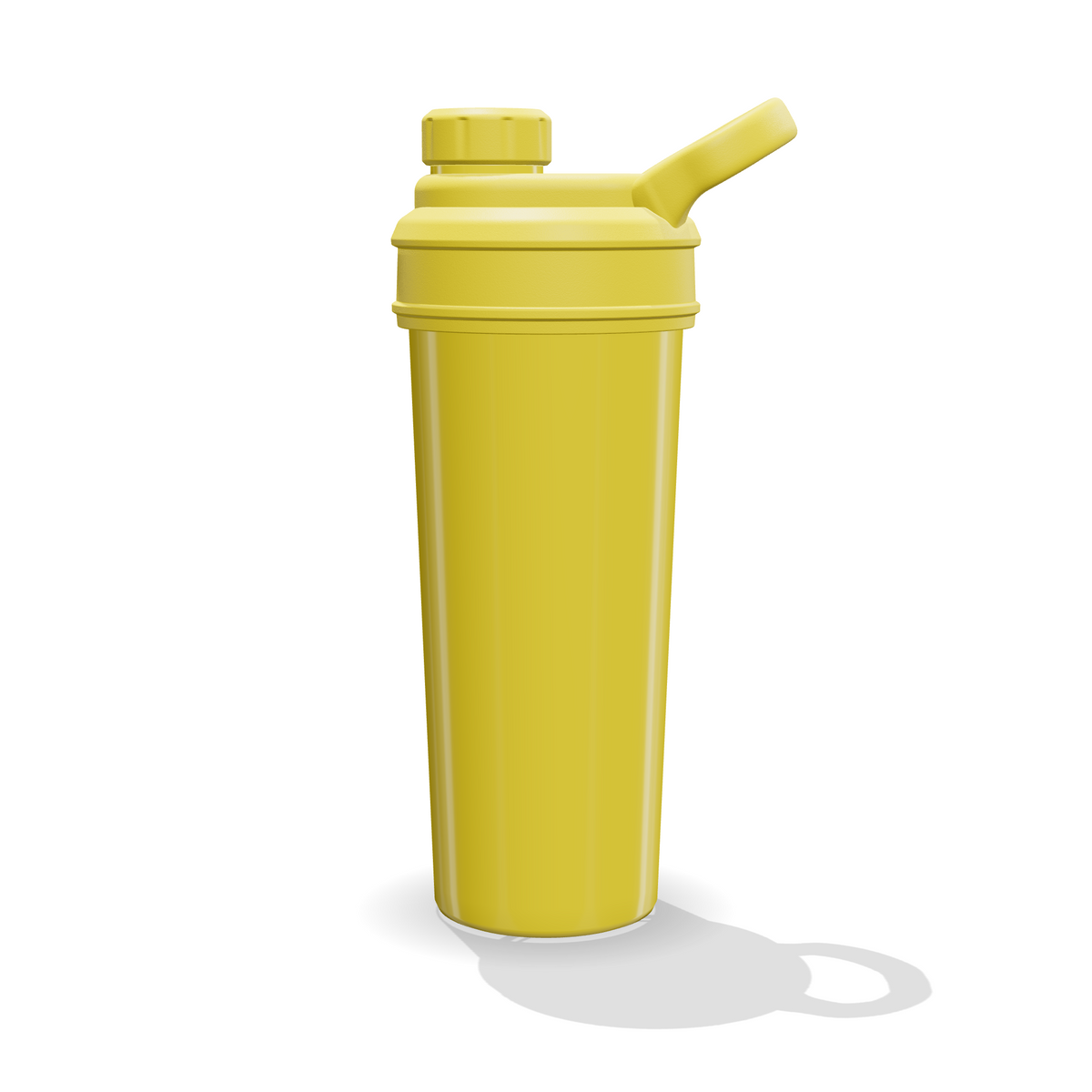 Parte trasera lisa del shaker Dragon Pharma amarillo de 700 ml