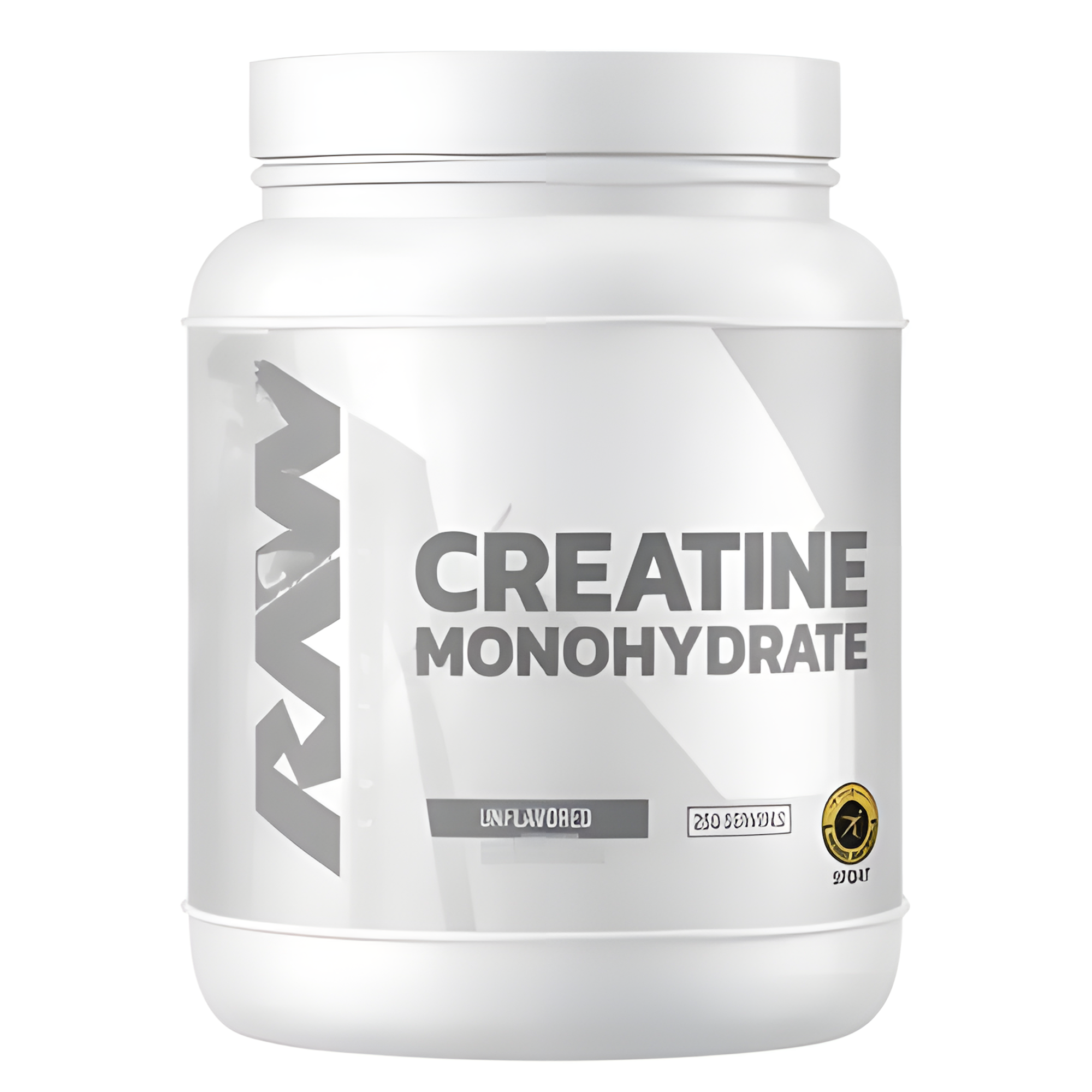 Creatina Monohidratada RAW Nutrition Essentials 1 kg 250 servicios sin sabor bote blanco - PROTE,INC.