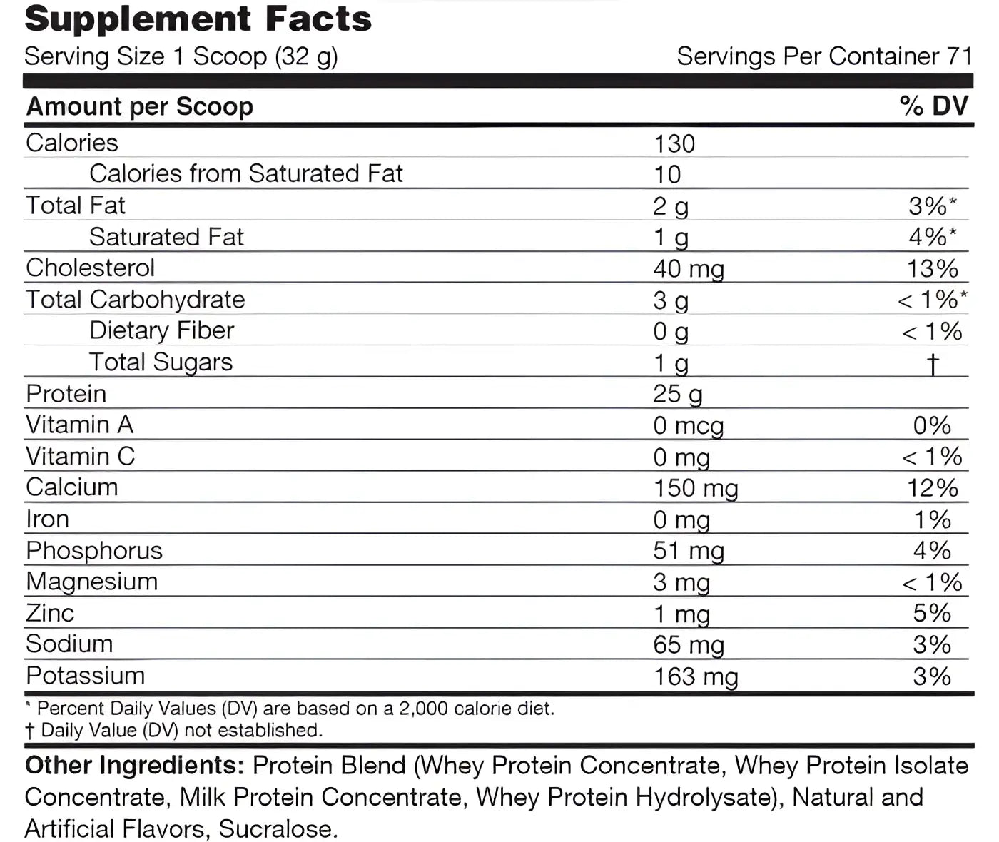 Etiqueta trasera blanca y negra de inner armour whey protein matrix con información de proteínas concentradas y nutrientes clave