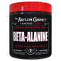 Envase cilíndrico negro con tapa roja etiquetado beta alanina de insane labz para aminoácidos eficazs