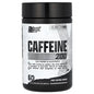 Envase negro cilíndrico de nutrex caffeine 200 con etiqueta blanca, texto negro y detalles plateados para cafeína nutrex