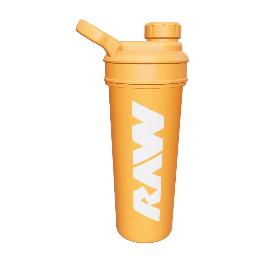 Modelo 3D del shaker RAW naranja de 700 ml para girarlo 360 grados