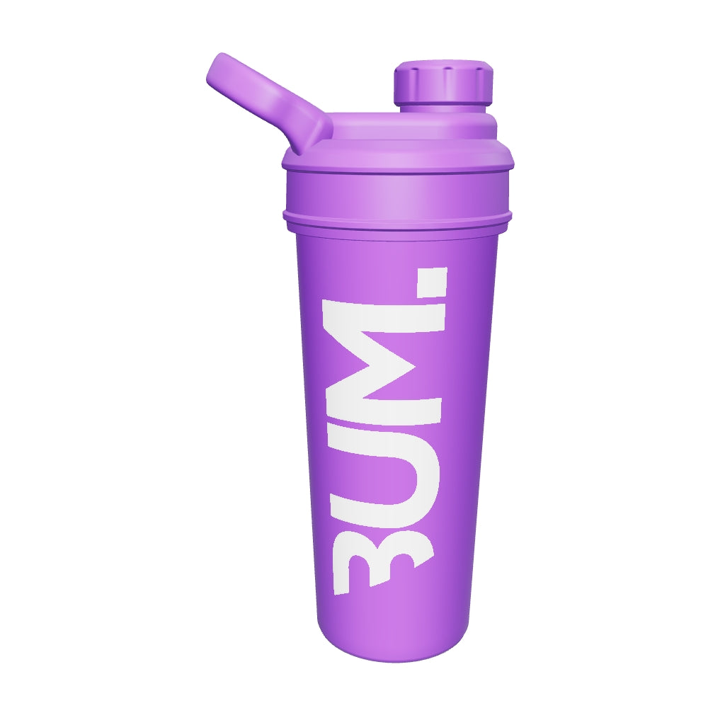 Modelo 3D del shaker CBUM morado de 700 ml para girarlo 360 grados